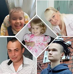 Family photo with their child who was affected by Leigh Syndrome.